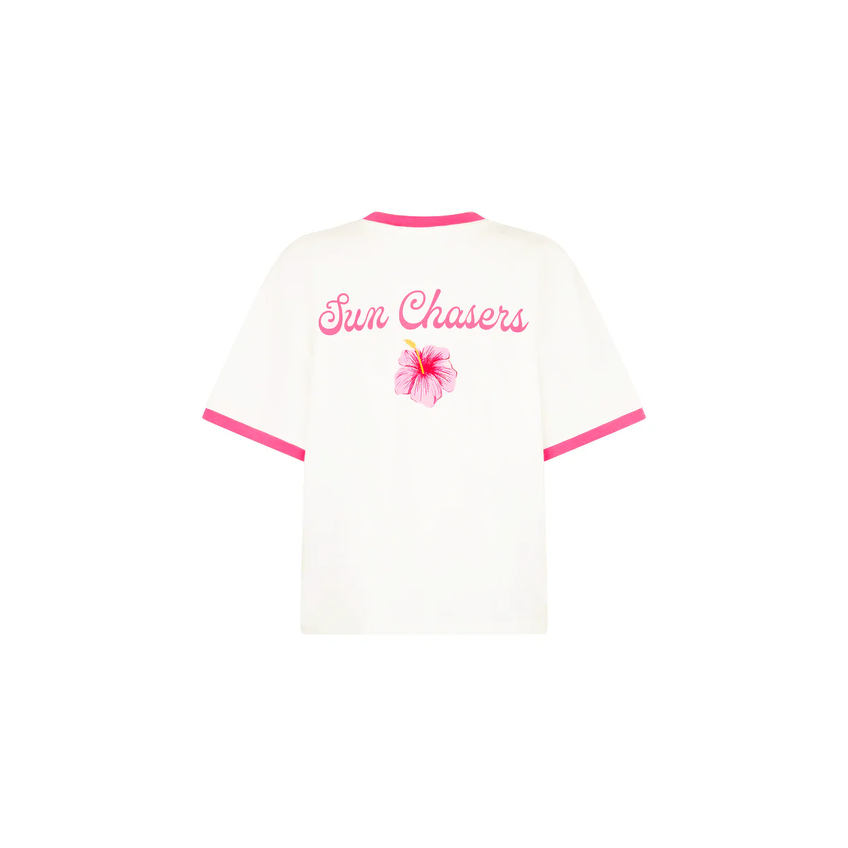 Boyfriend Bind Tee - Hibiscus Horizon - Image 12