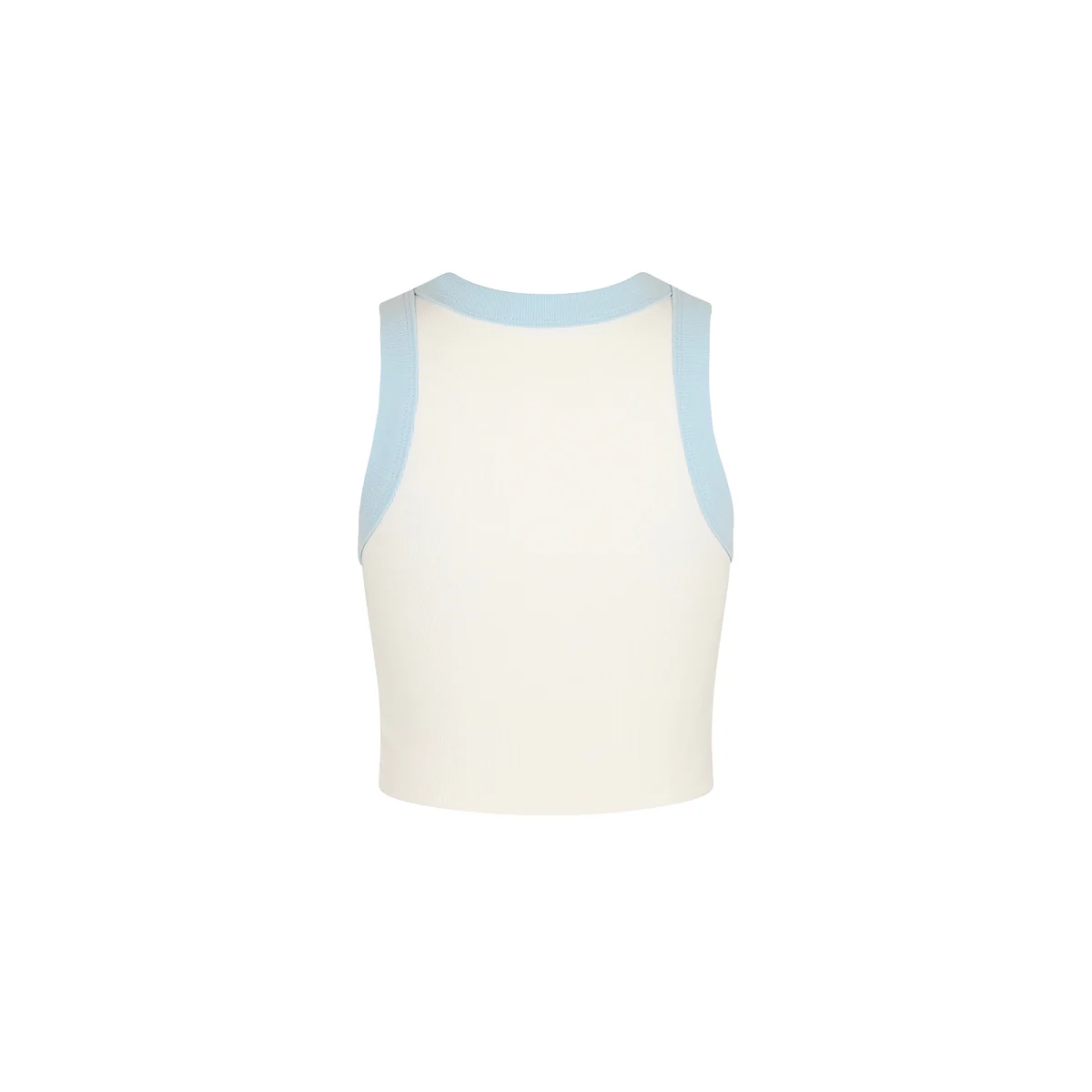 Embroidered Bind Crop Tank - Tropic Blues - Image 8