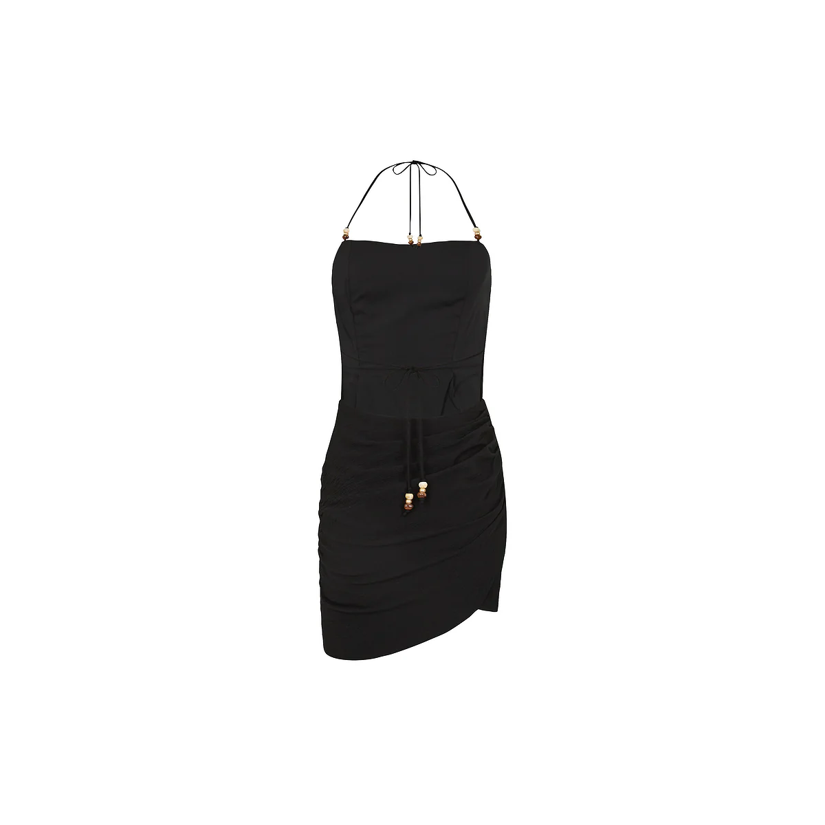 Ruched Side Mini Dress - Twilight Black - Image 10