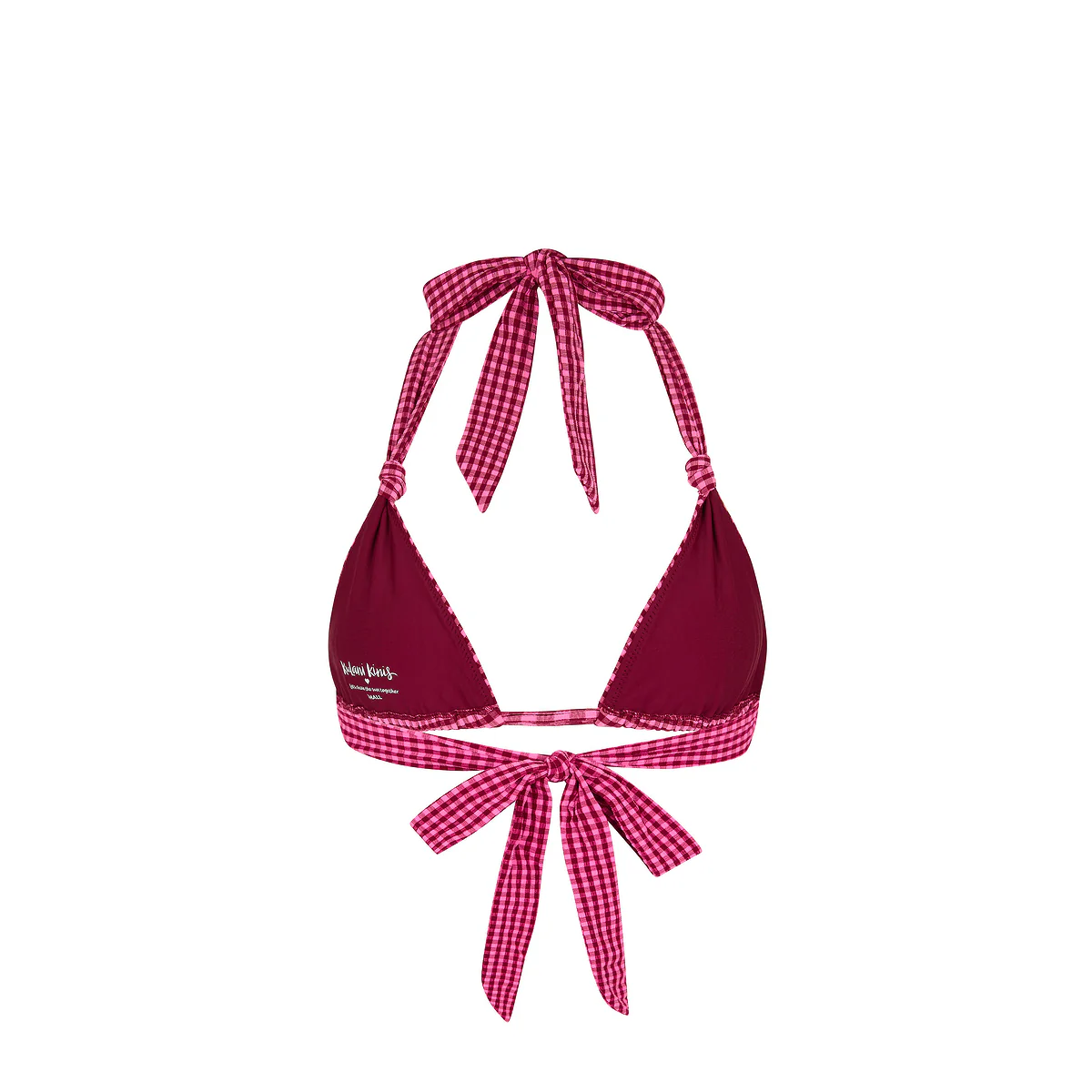 Soft Knot Halter Bikini Top - Cherry Kiss - Image 10